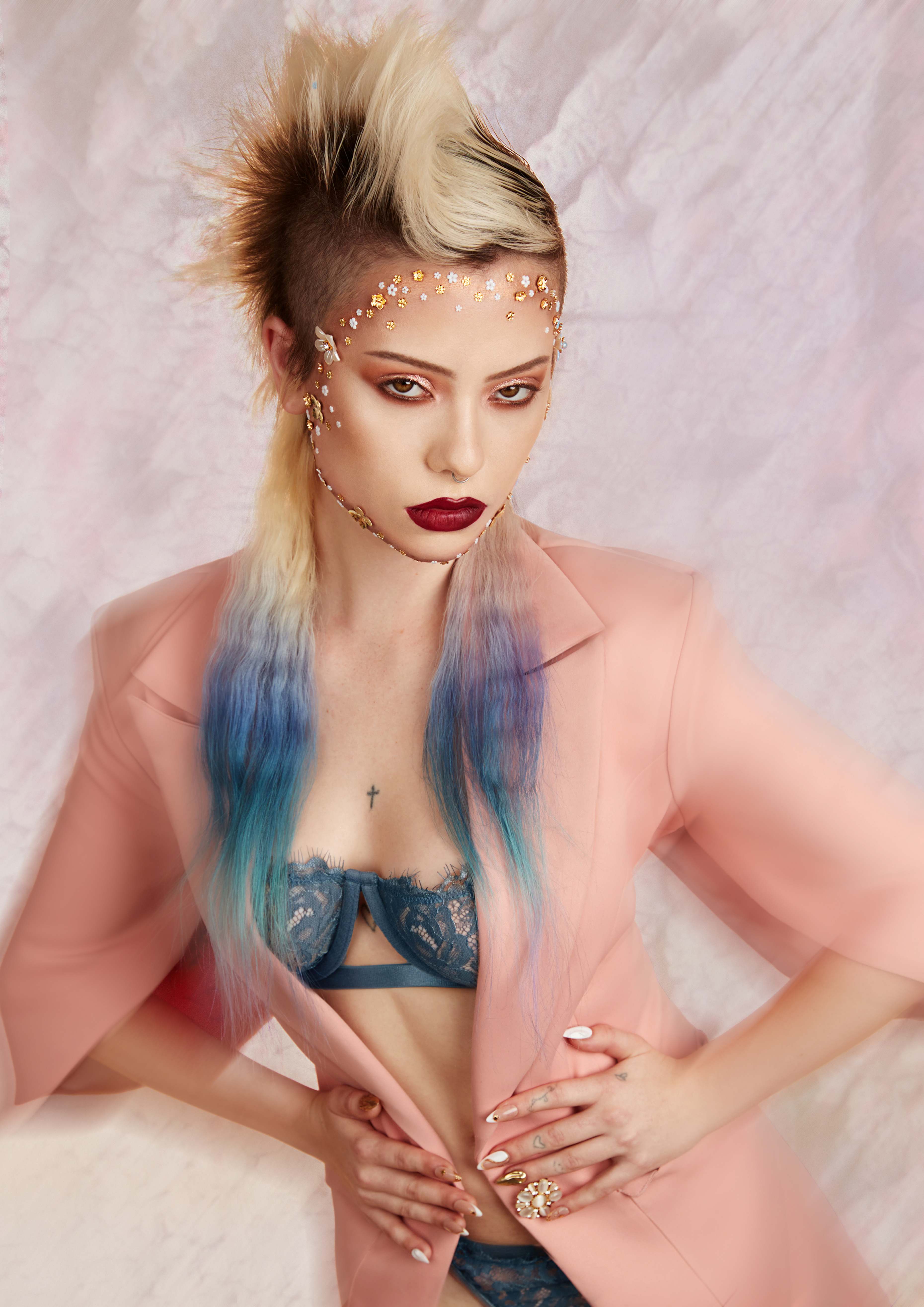 Blonde Mullet with Creative Colour Ends - Bill Tsiknaris & Team - Emerge Collection